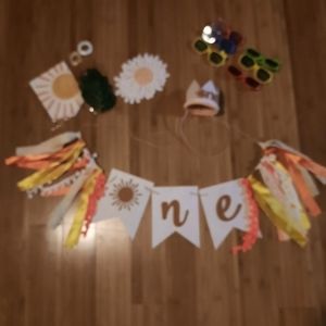 First trip around the sun birthday decor